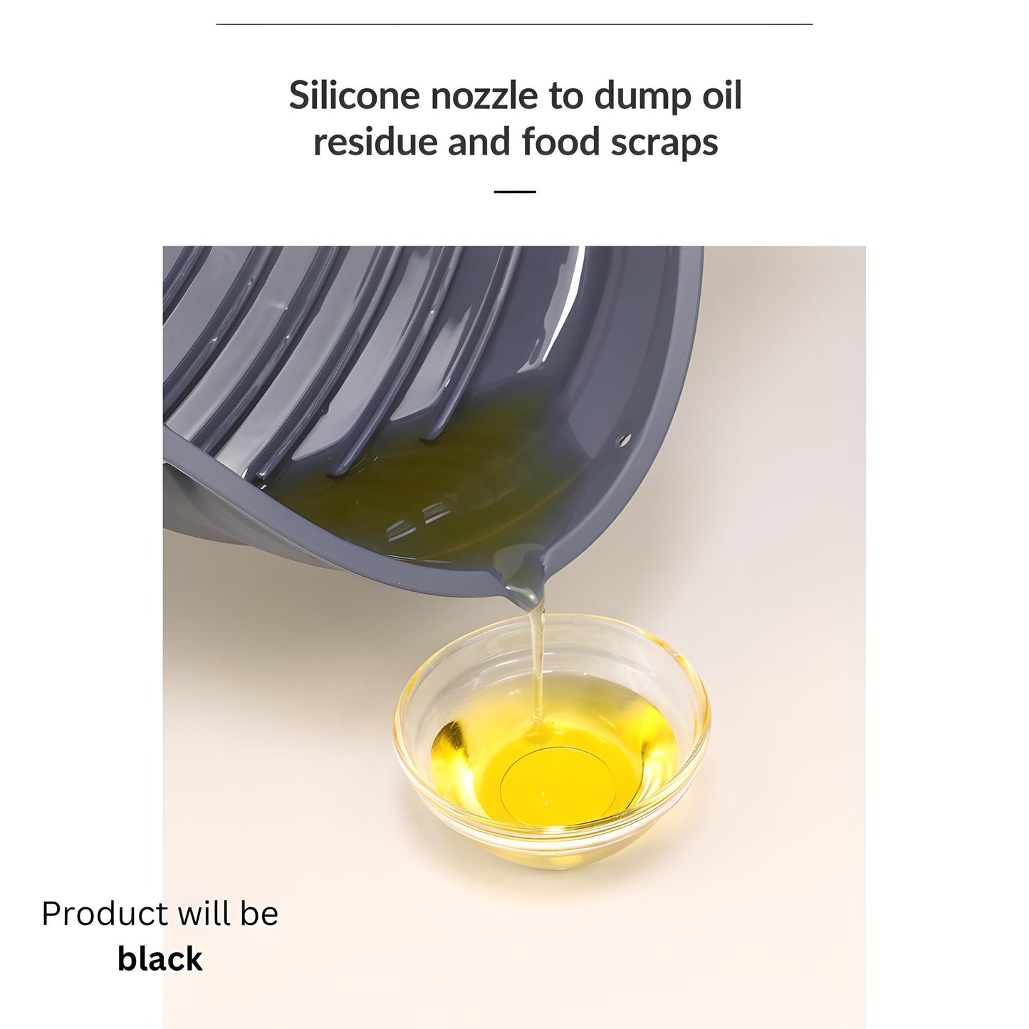 Collapsible Round Silicone Air Fryer Liner with Removable Divider