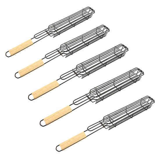 Large Kebab Braai Basket - 5 Pack