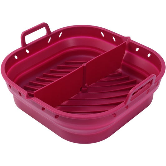 Collapsible Silicone Air Fryer Liner with Removable Divider