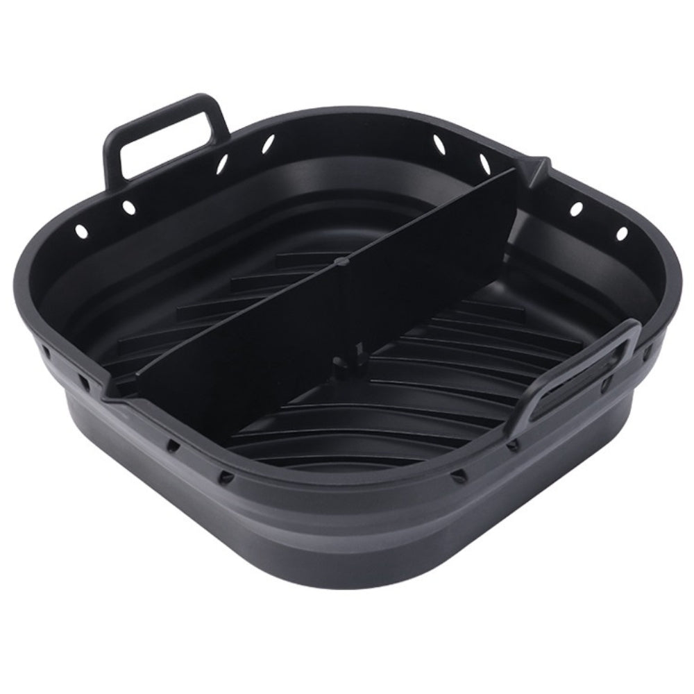 Collapsible Silicone Air Fryer Liner with Removable Divider