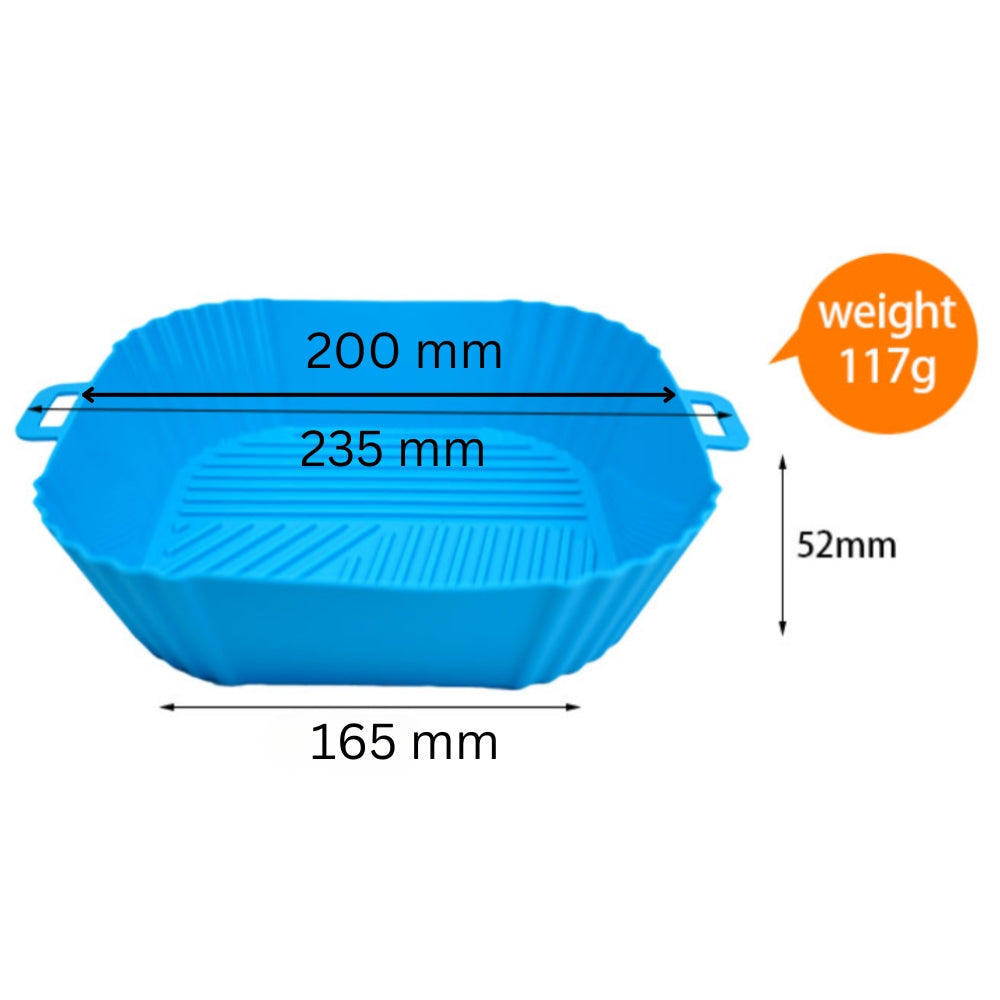 Square Silicone Air Fryer Liners - Set of 2