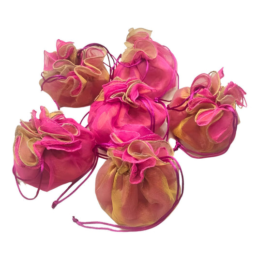 Luxurious Tissue Silk Gift Bag Set - Pack of 6